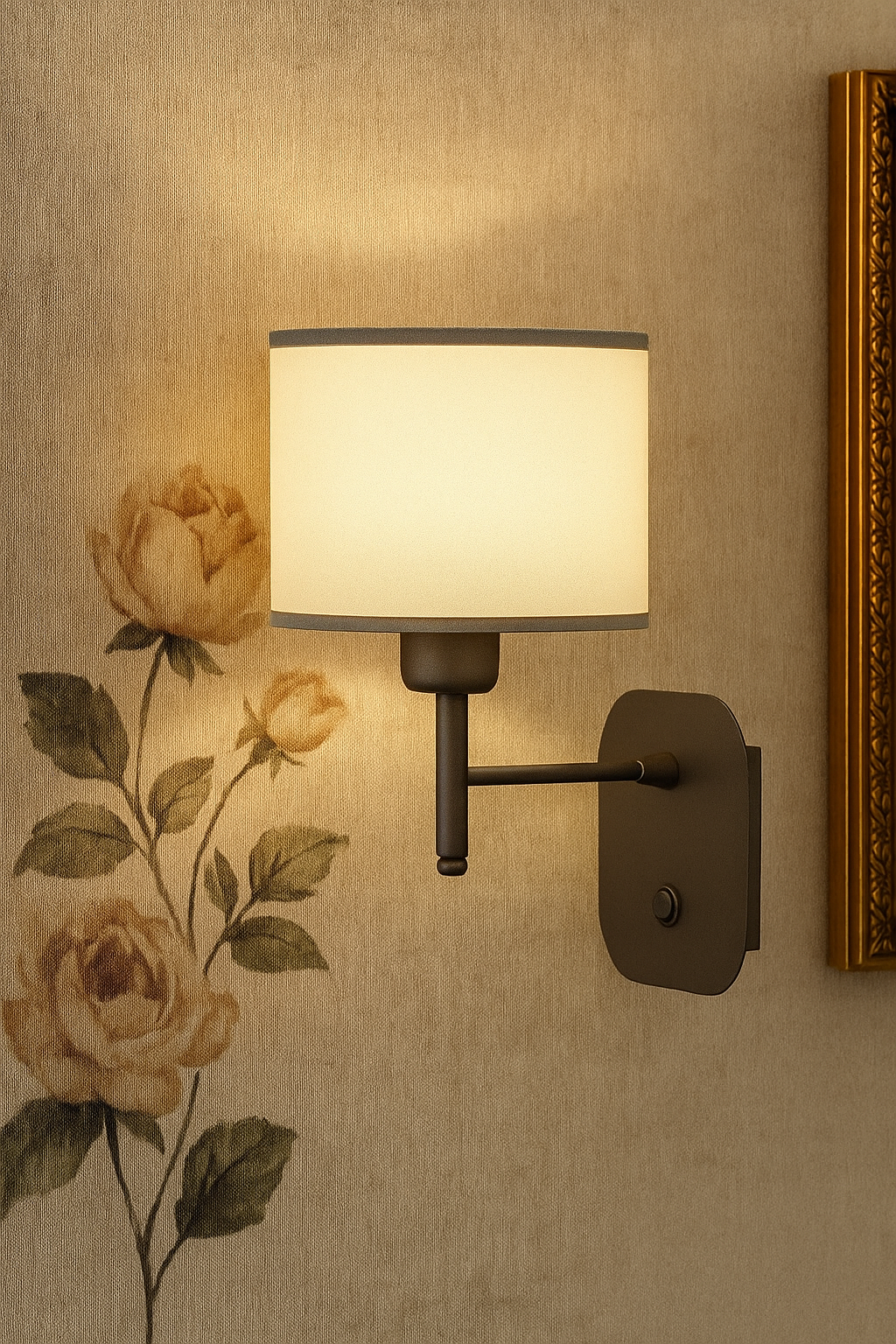 Sapphire Wall Lamp with Switch, Bedside Lighting