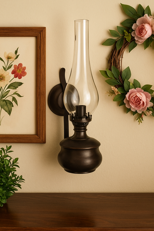 Black Gas Lamp Sconce