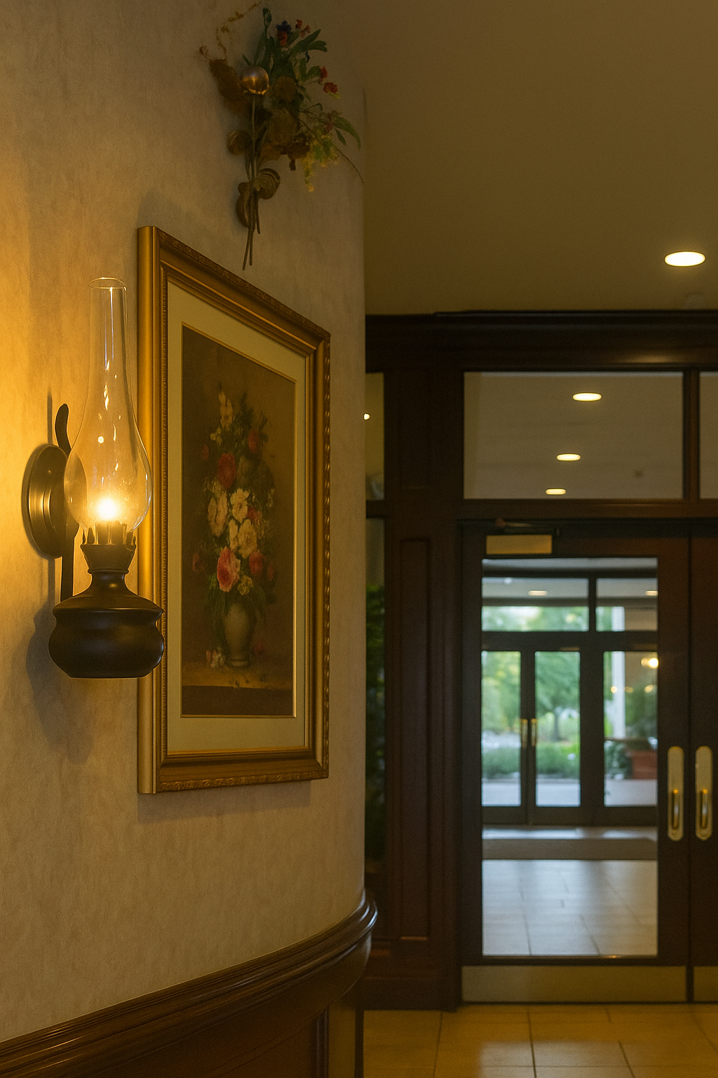 Black Gas Lamp Sconce