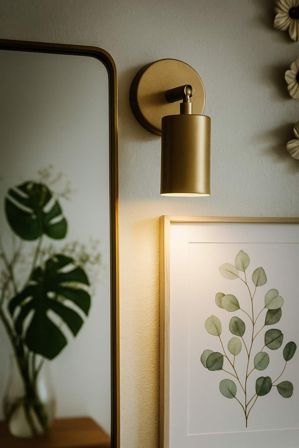 Esitme Yellow Wall Sconce, Single Metal Spot Lighting, Wall Lighting, Handmade Wall Sconce