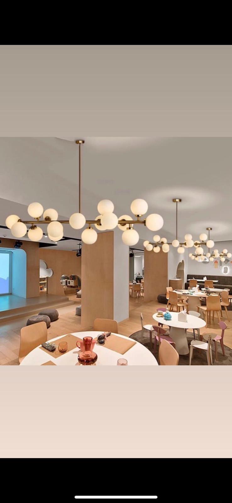 16 Glass Bubble Globe Pendant Lamp