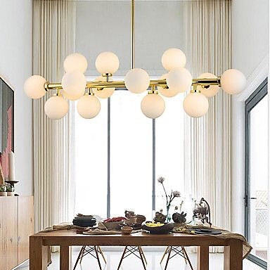 16 Glass Bubble Globe Pendant Lamp