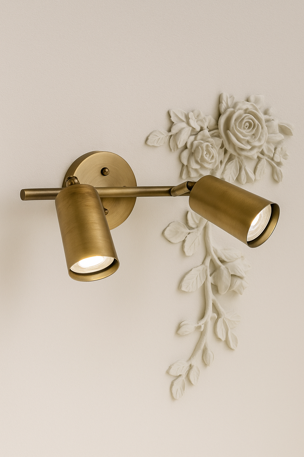 2 Spotlight GU10 Bulb Included Eslitme Wall Sconce Bronze Eskimet