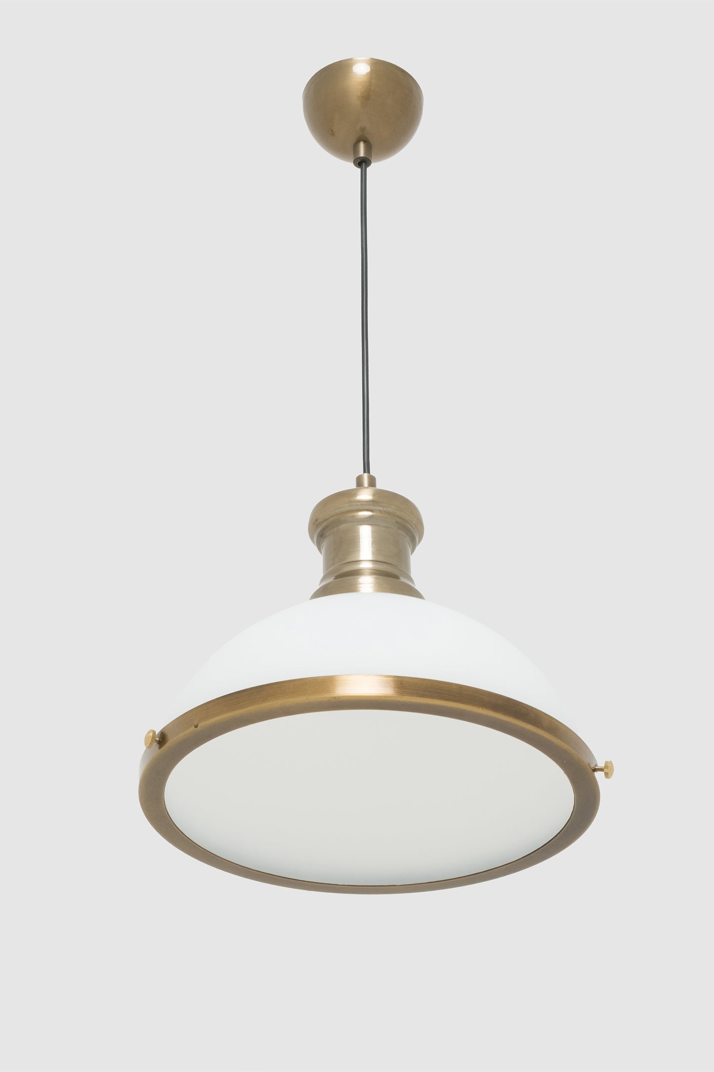 Circle White Glass Pendant Chandelier