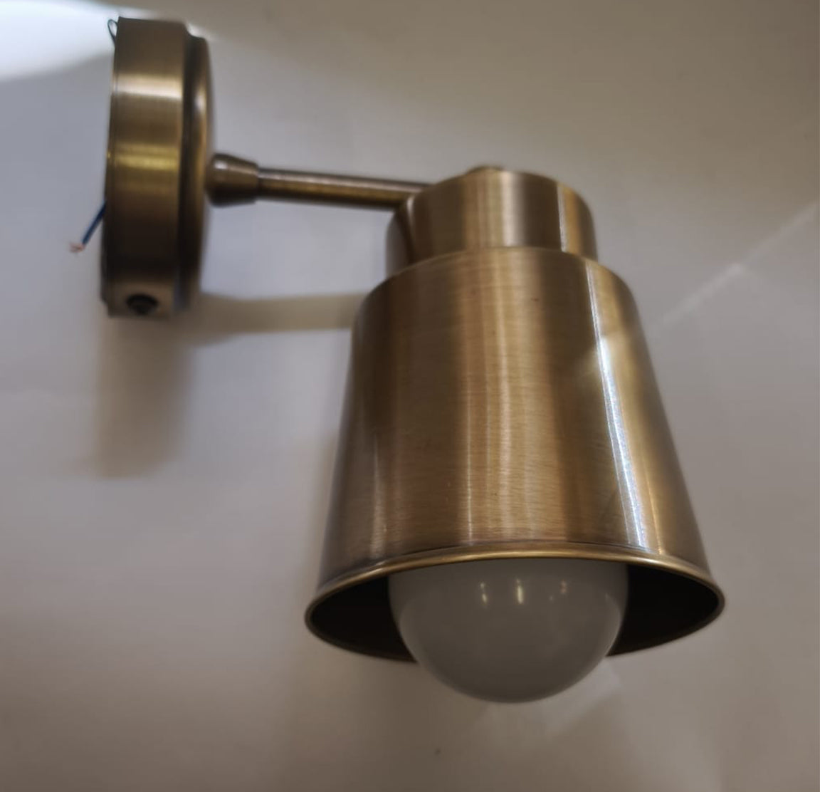 Küçük Bardak Aplik Eskitme Bronz Tel Lighting Satın Al