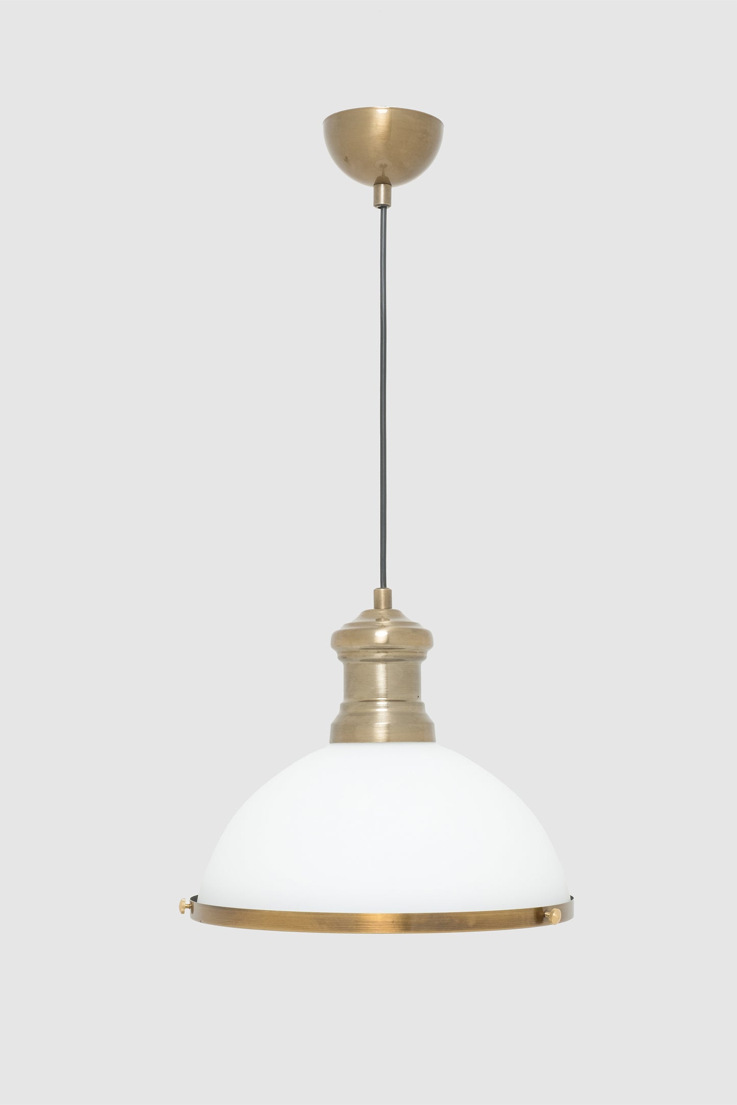 Circle White Glass Pendant Chandelier