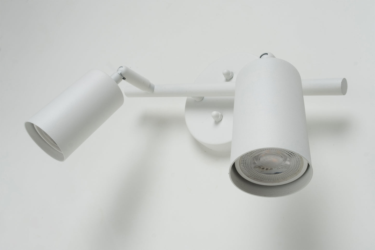 2-Piece Spotlight GU10 Bulb Included Wall Lamp White