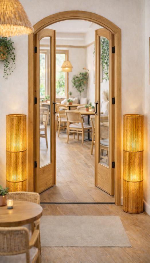 Dera Lampadario Bohemien - Illuminazione da Terra in Iuta
