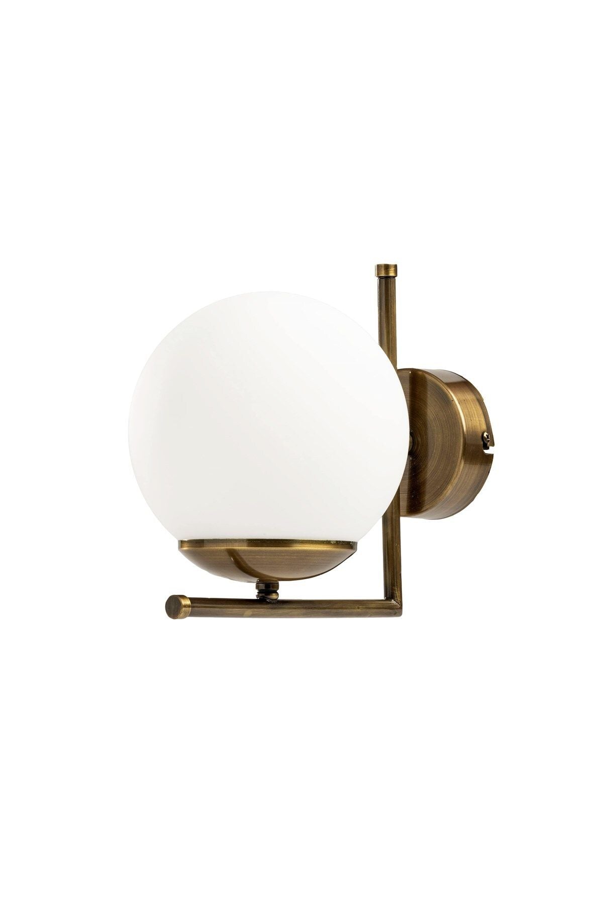 Arm Sconce, Antique Globe Glass