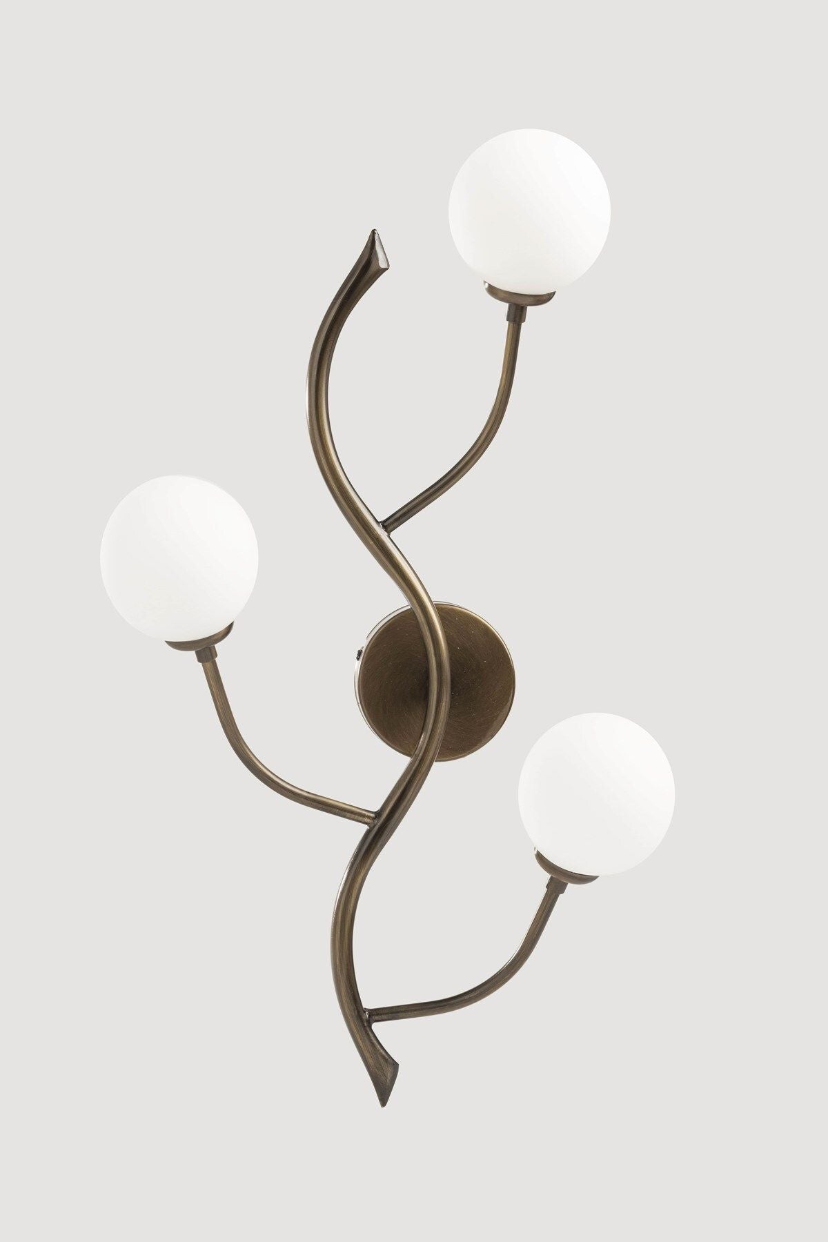 Branched Wall Sconce Bronze Antique