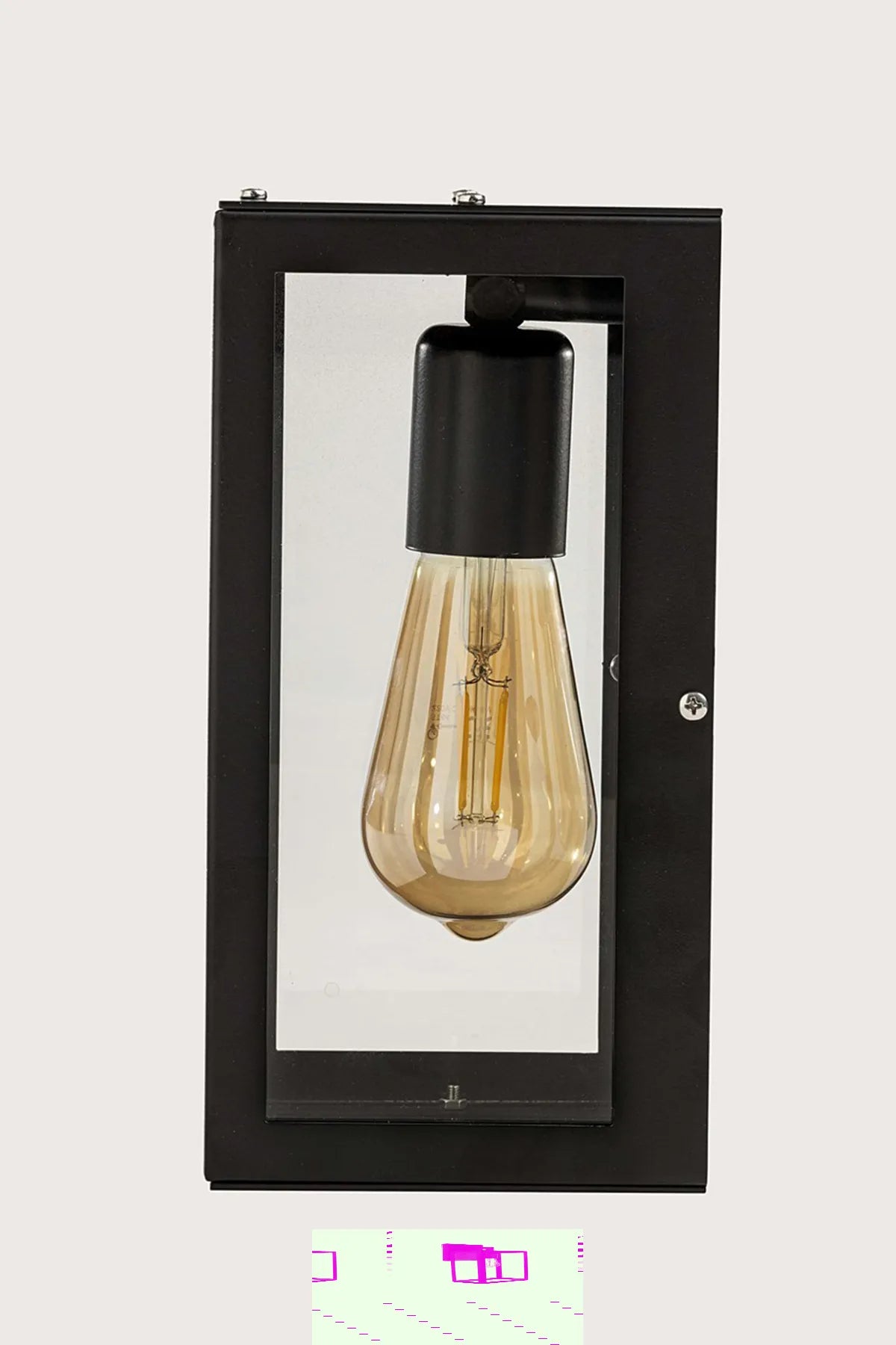 Siena Black Metal Wall Sconce