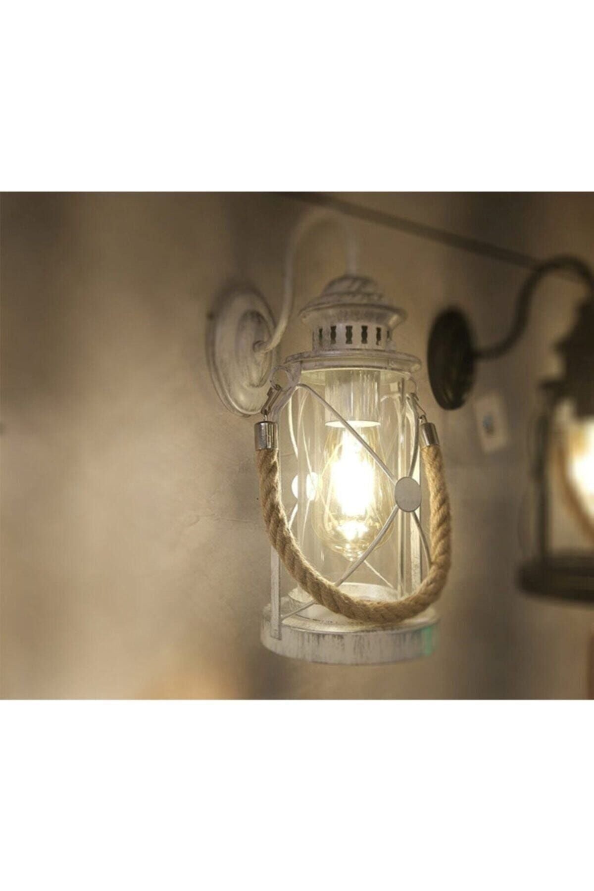 Rope Sailor Wall Sconce White