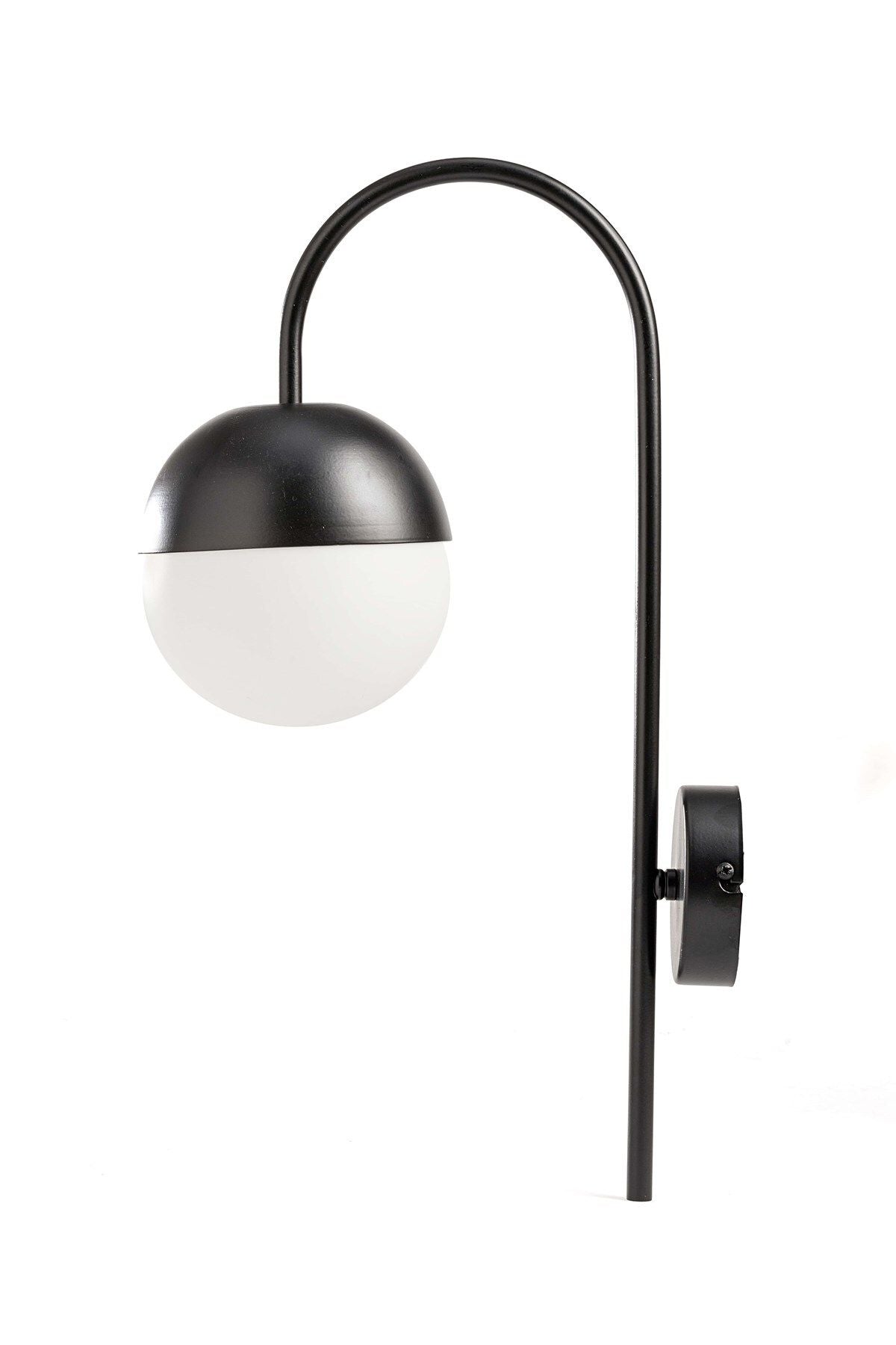 Cane Arm Wall Sconce, Black Wall Lighting