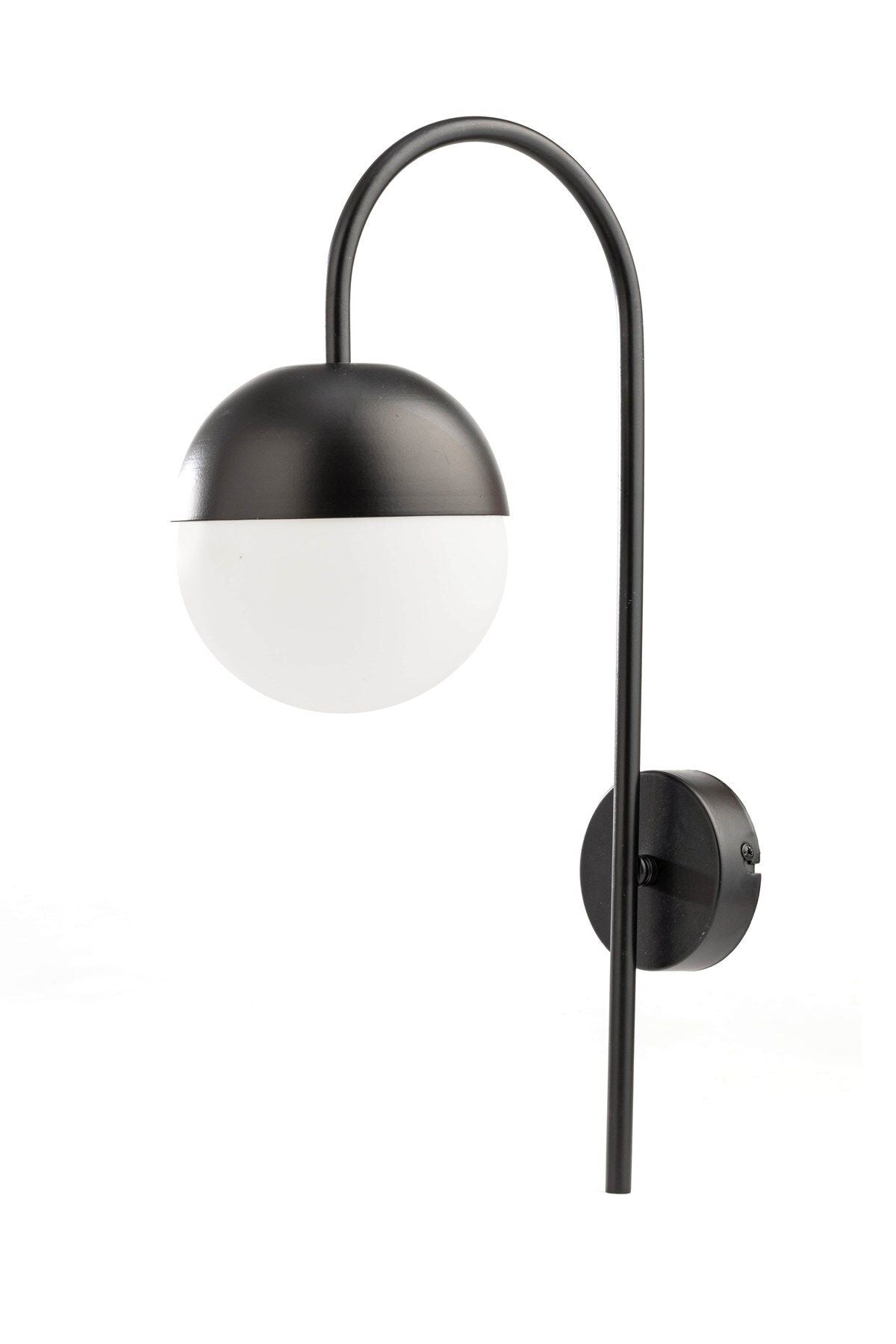 Cane Arm Wall Sconce, Black Wall Lighting