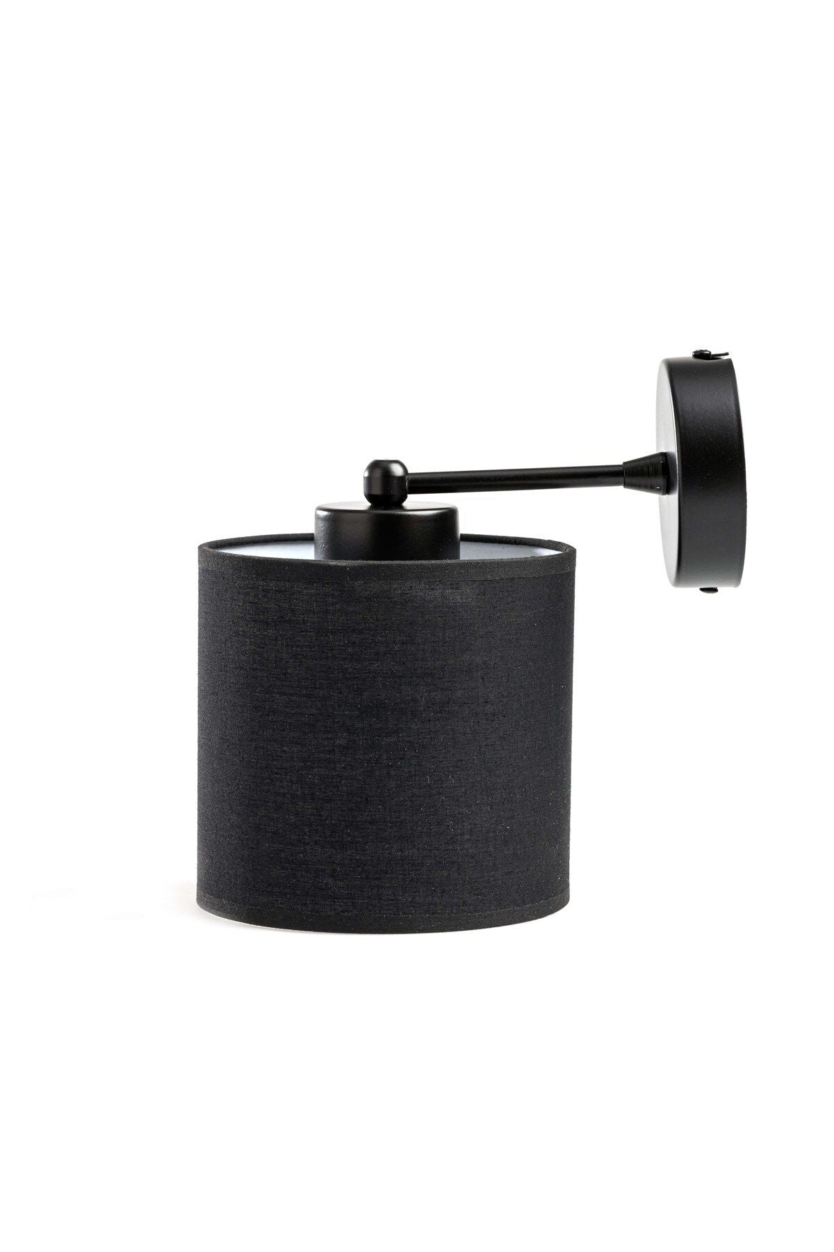 Lampshade with Hat Wall Lamp in Black