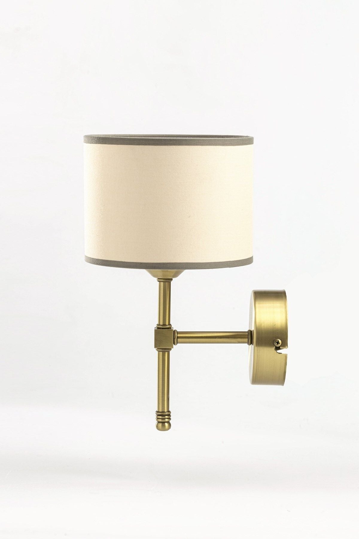 Paris Lampshade and Hat Wall Sconce Antique Yellow