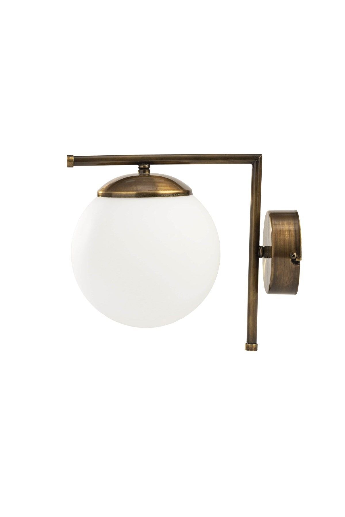 Arm Sconce, Antique Globe Glass