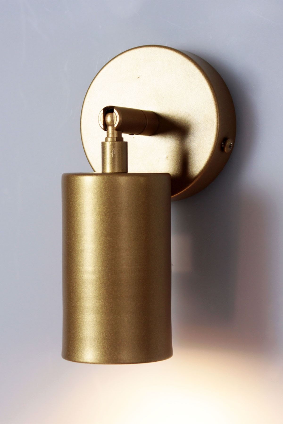 Esitme Yellow Wall Sconce, Single Metal Spot Lighting, Wall Lighting, Handmade Wall Sconce
