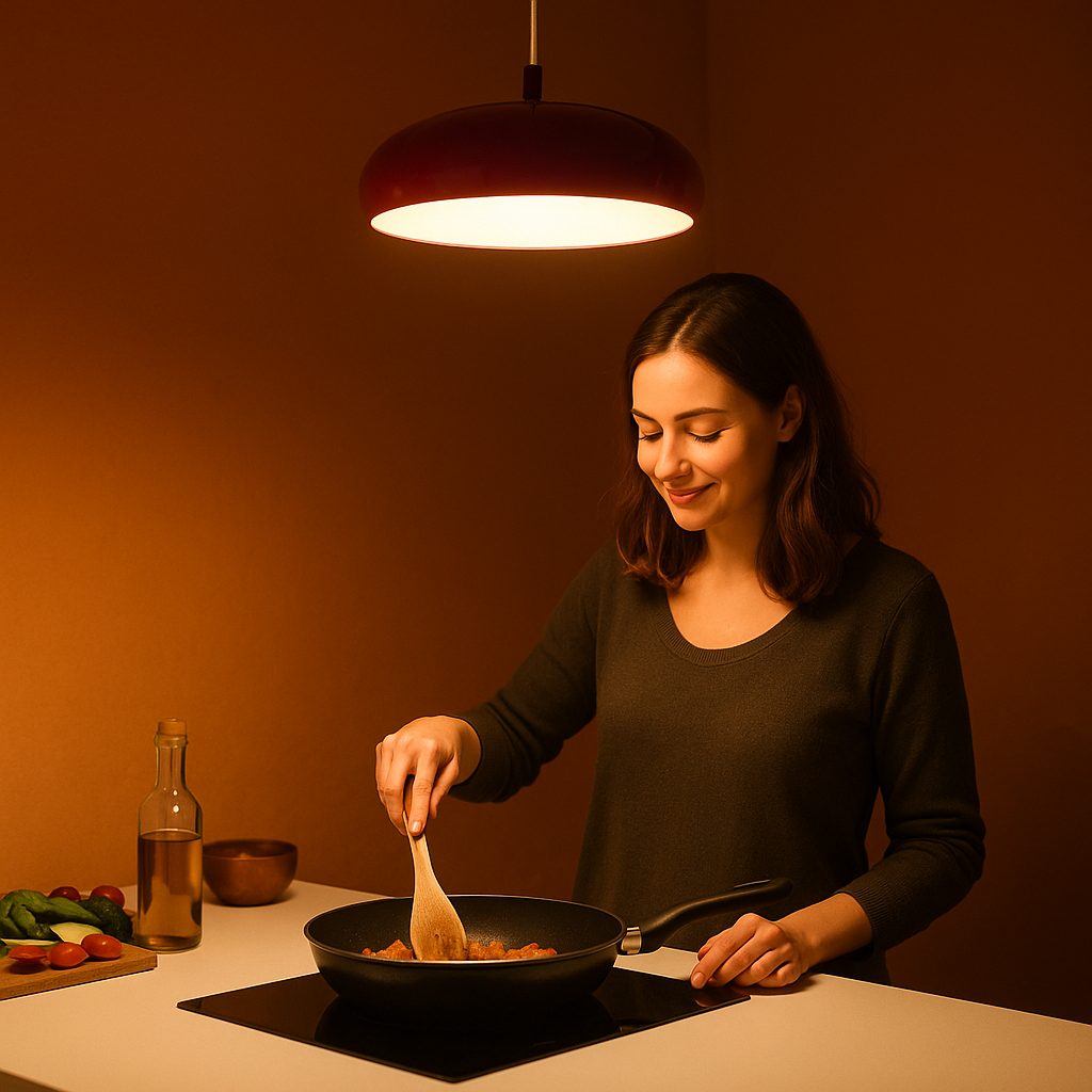 Pangen LED Pendant Light Claret Red