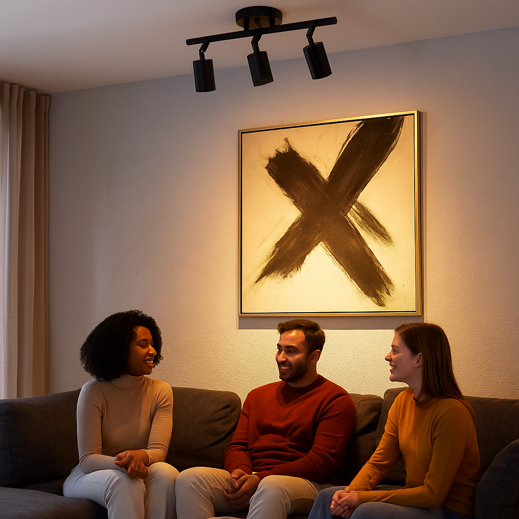 Eslitme Wall Sconce Black with 3 Spotlights GU10 Bulb Included