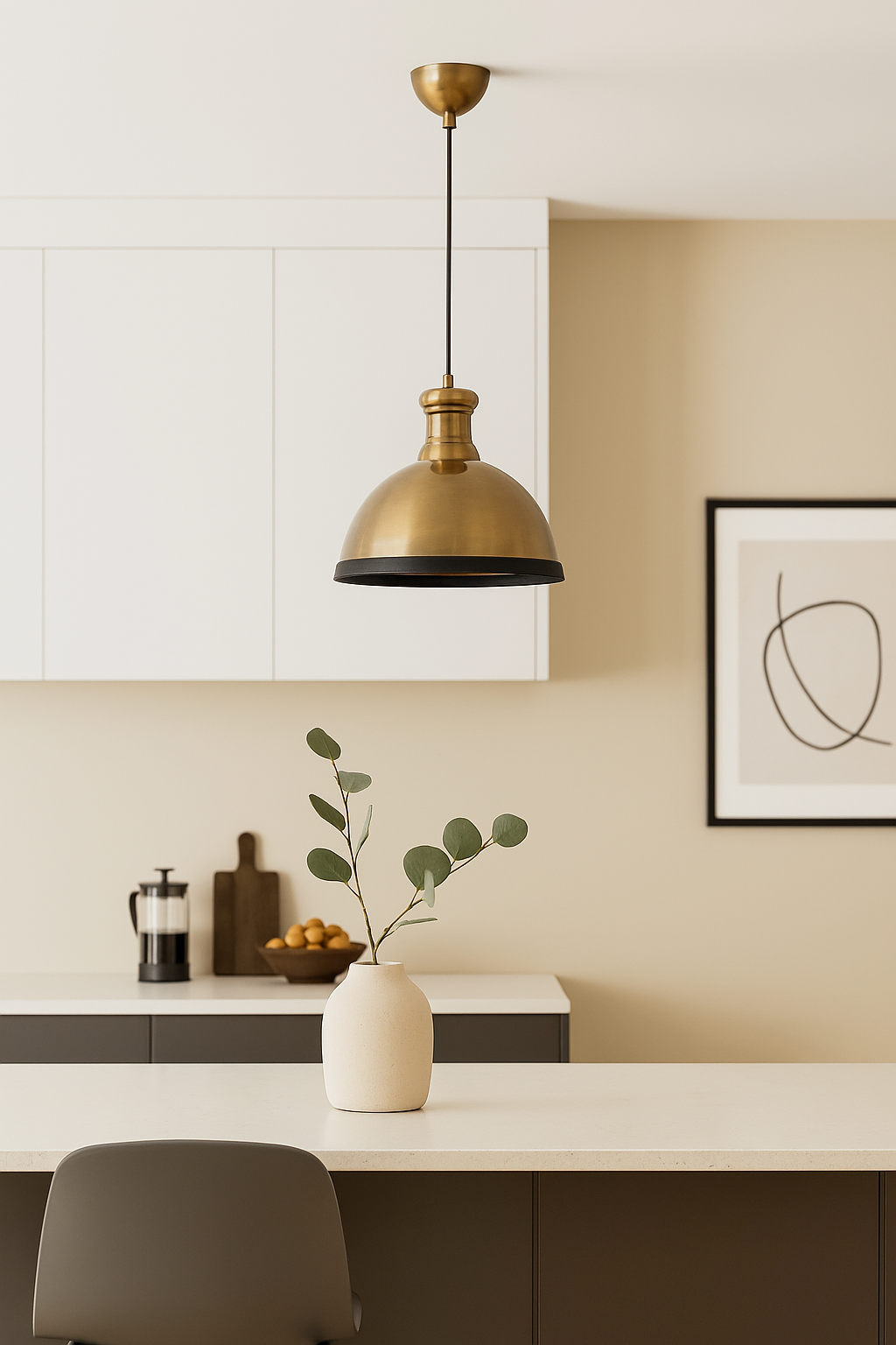 Antique Metal Pendant Chandelier