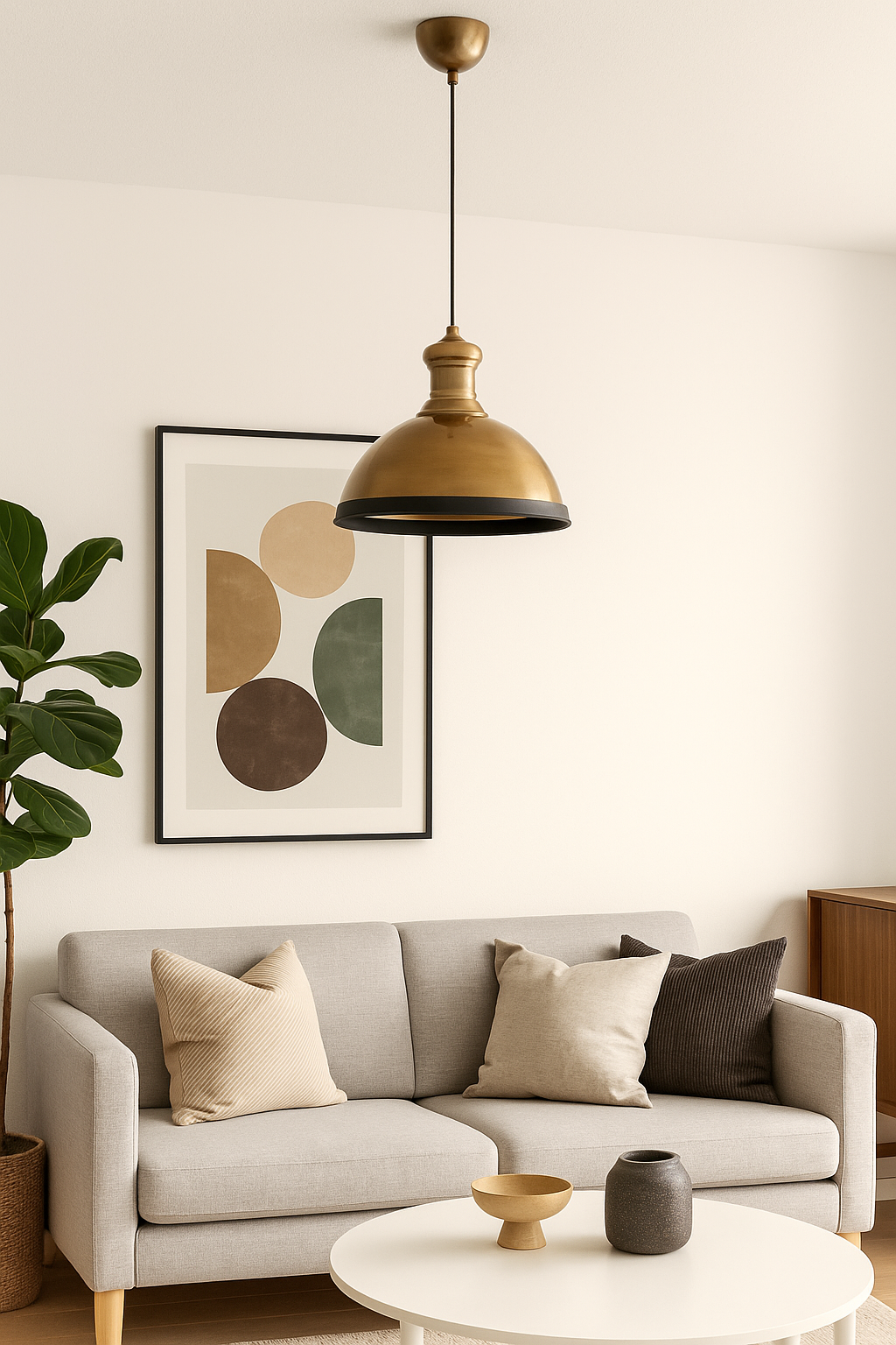 Antique Metal Pendant Chandelier