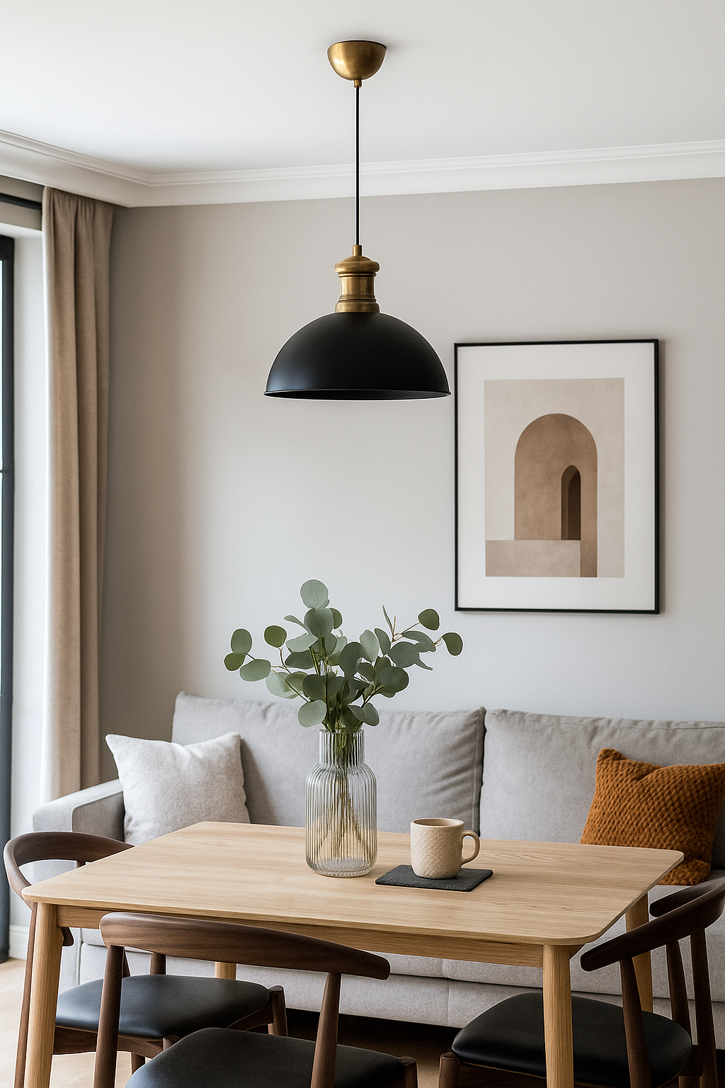 Black Metal Pendant Chandelier