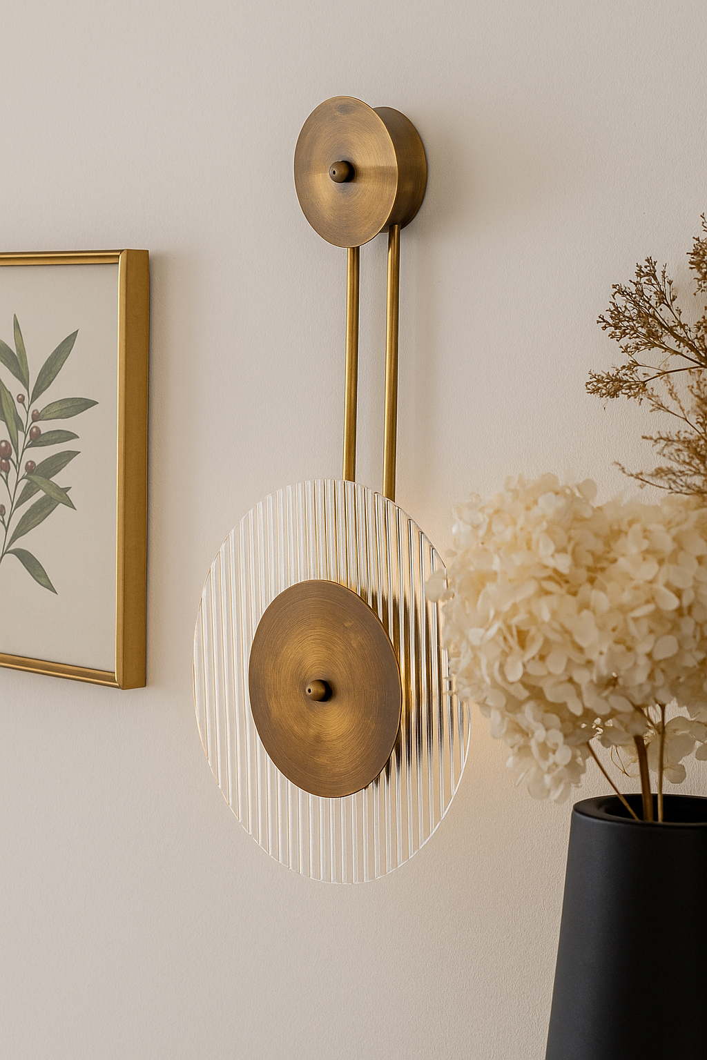 Wavy Glass Wall Sconce