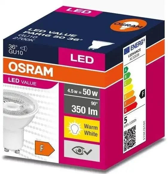 OSRAM - LEDVANCE VALUE PAR16 4,5W GU10
