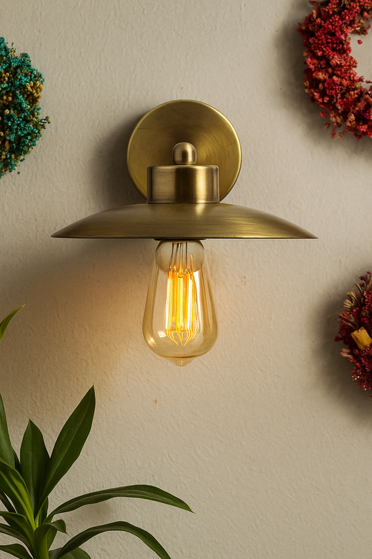 Japanese Wall Lamp Antique Bronze