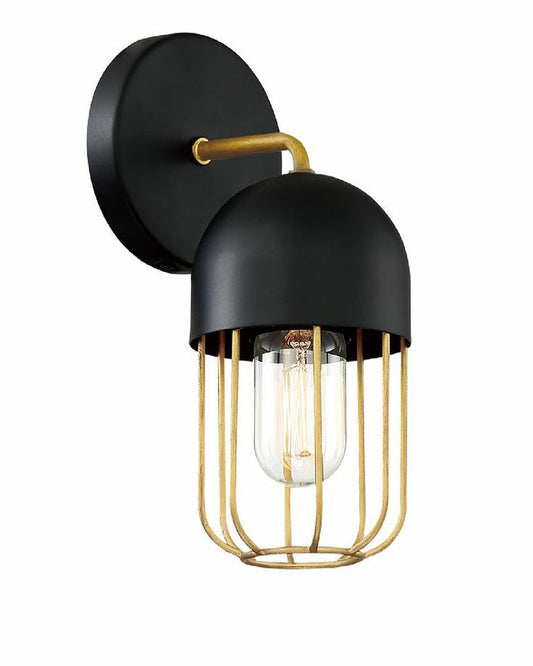 Single Black Wall Sconce