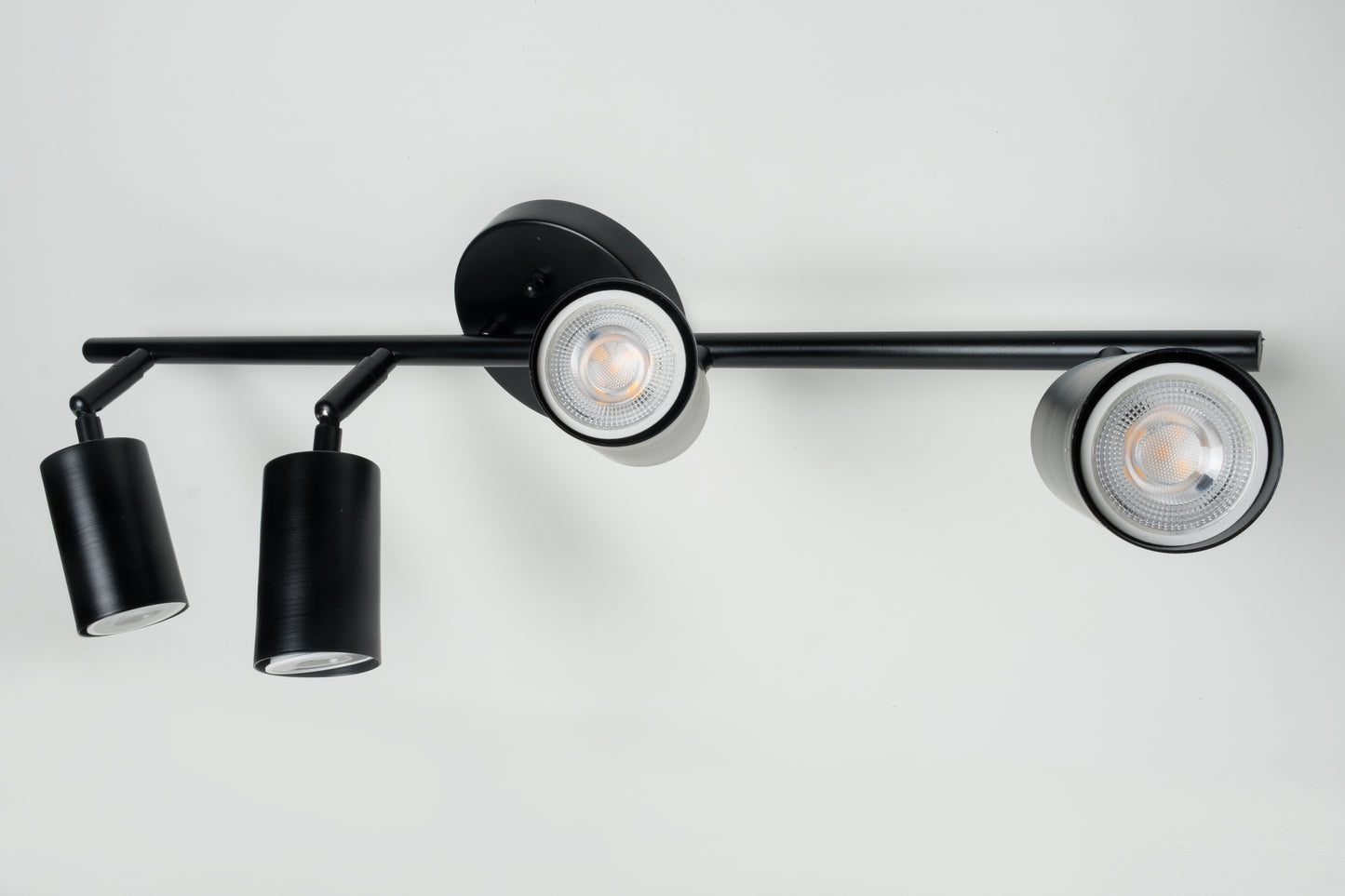 4-Spot GU10 Bulb Included Sports Wall Sconce Black