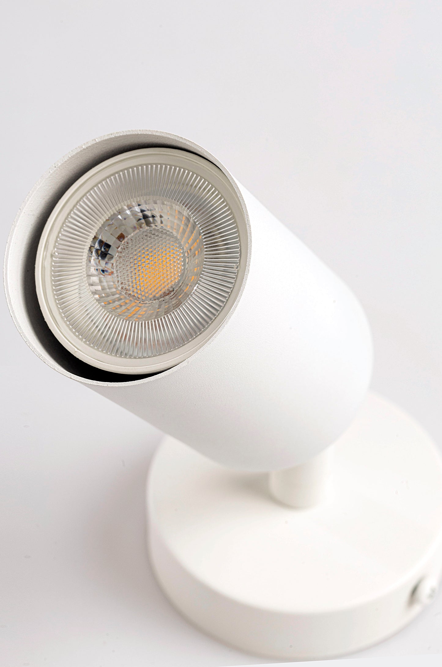 Single White Spot Lighting, Wall Lighting, Handmade Wall Sconce