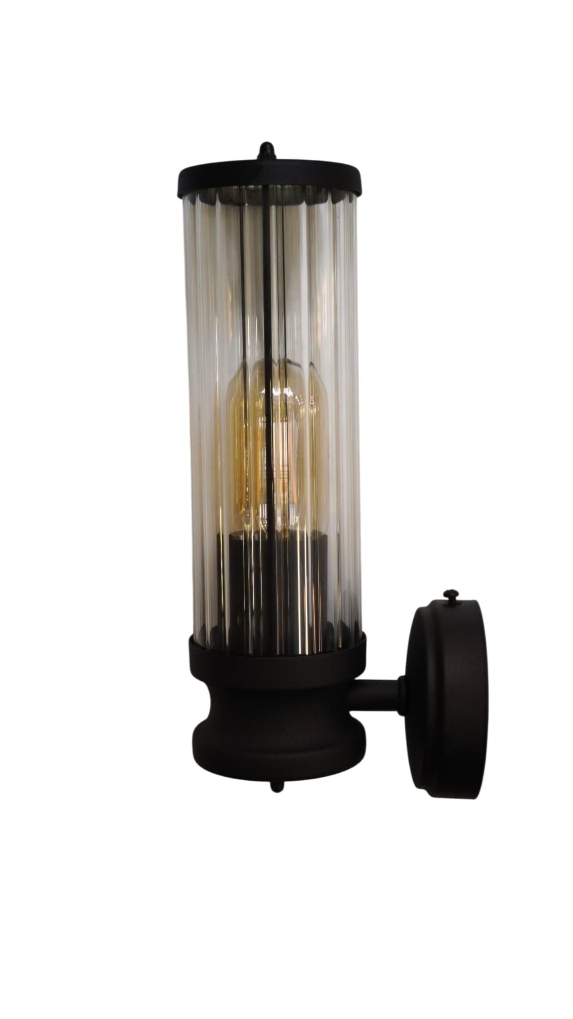 Star Glass Wall Sconce, Antique Bronze