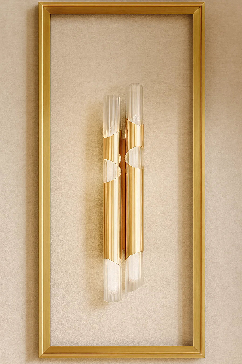 Lumora Double Glass Pipe Wall Lamp