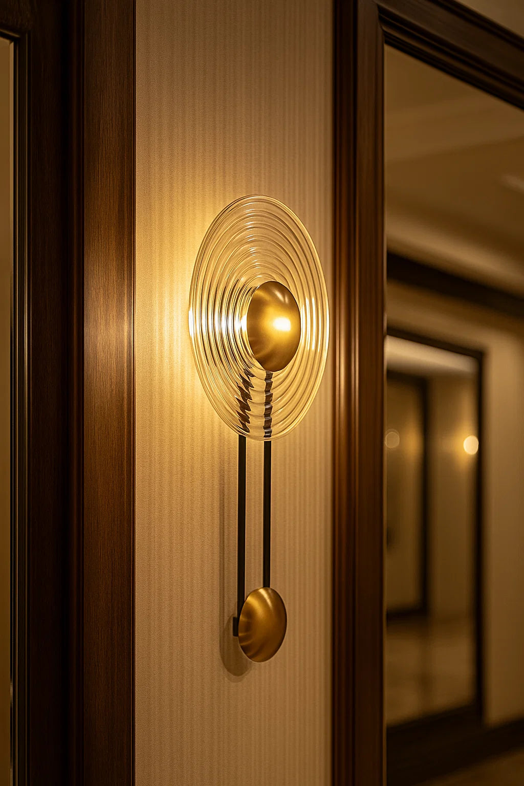Wavy Glass Wall Sconce