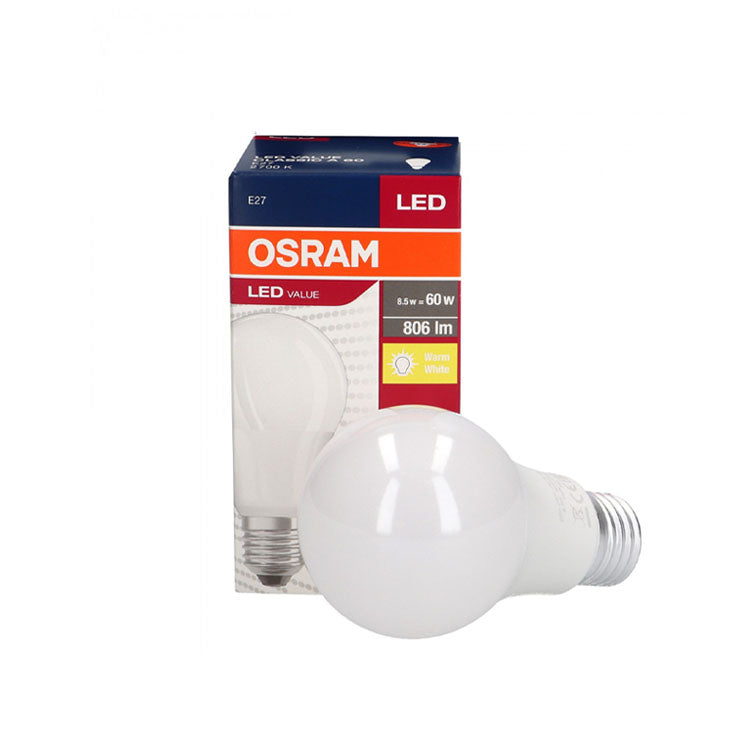 Osram Led Value Classic A 60 8.5W E27 2700K Yellow Light Bulb
