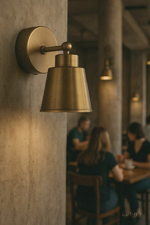 Glass Wall Sconce Antique Bronze