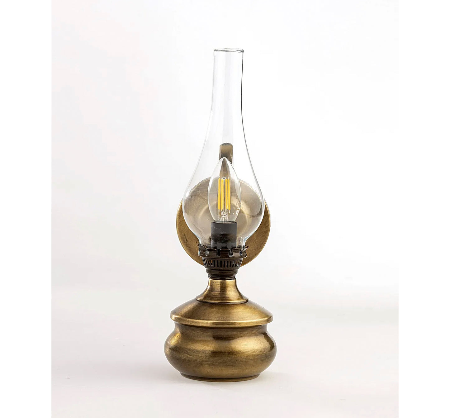 Eskitme Bronz Gaz Lambası Aplik Aydınlatma