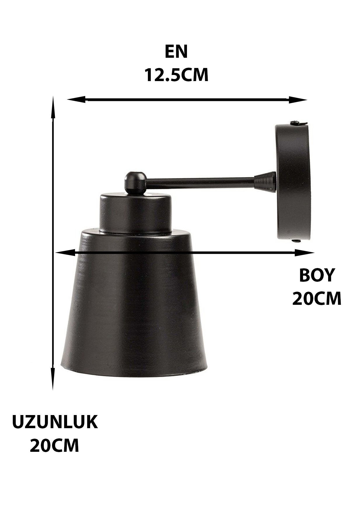 Glass Wall Sconce Black