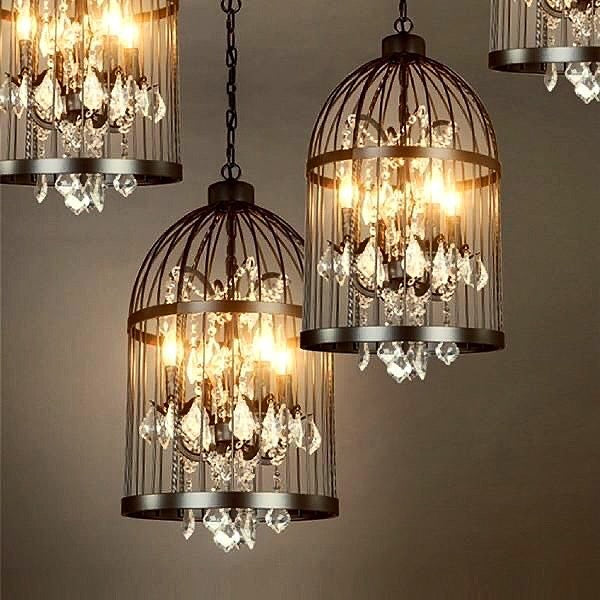 Kuş Kafesi Sarkıt Avize (Özel Yapım Ürün) tel lighting Satın Al