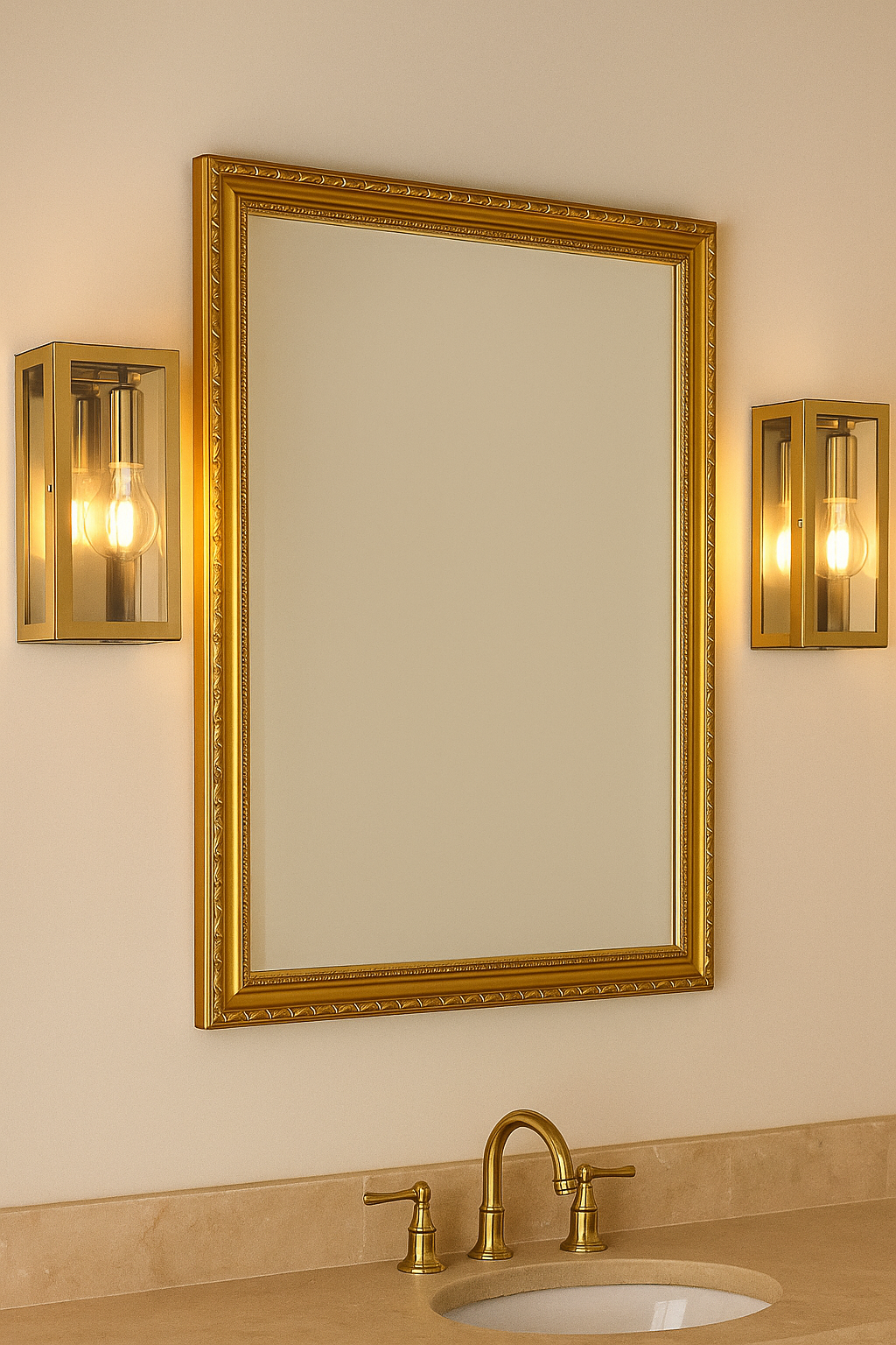 Siena Altın Renkli Duvar Lambası, Duvara Monte Aplik Tel Lighting Satın Al