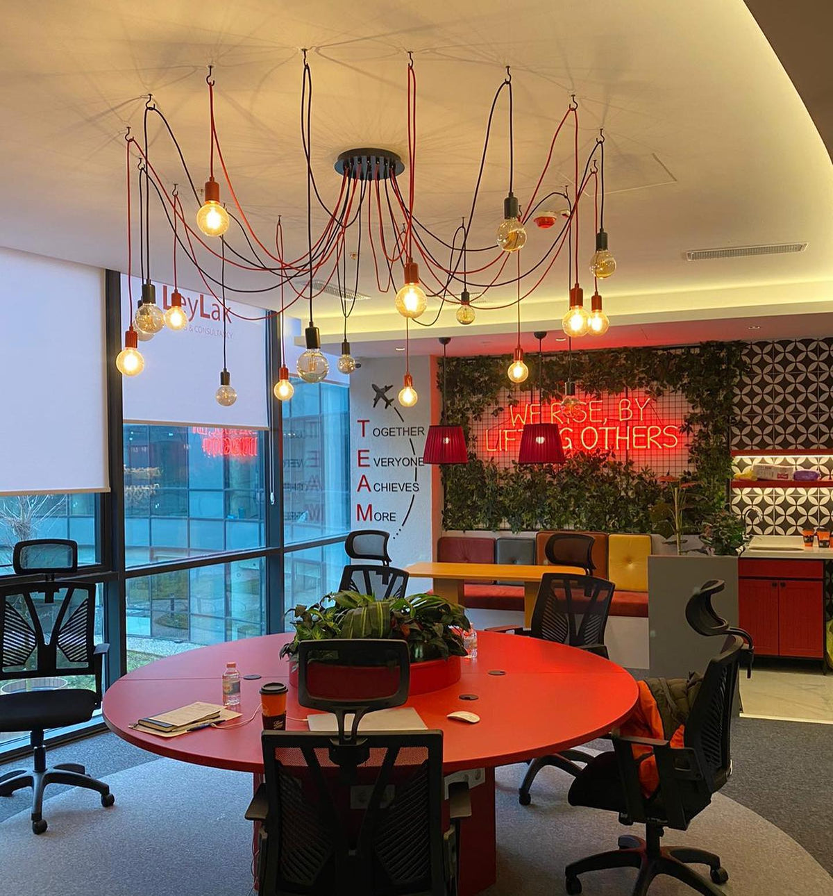 10'lı Örümcek Avize ve Sarkıtlı tel lighting Satın Al