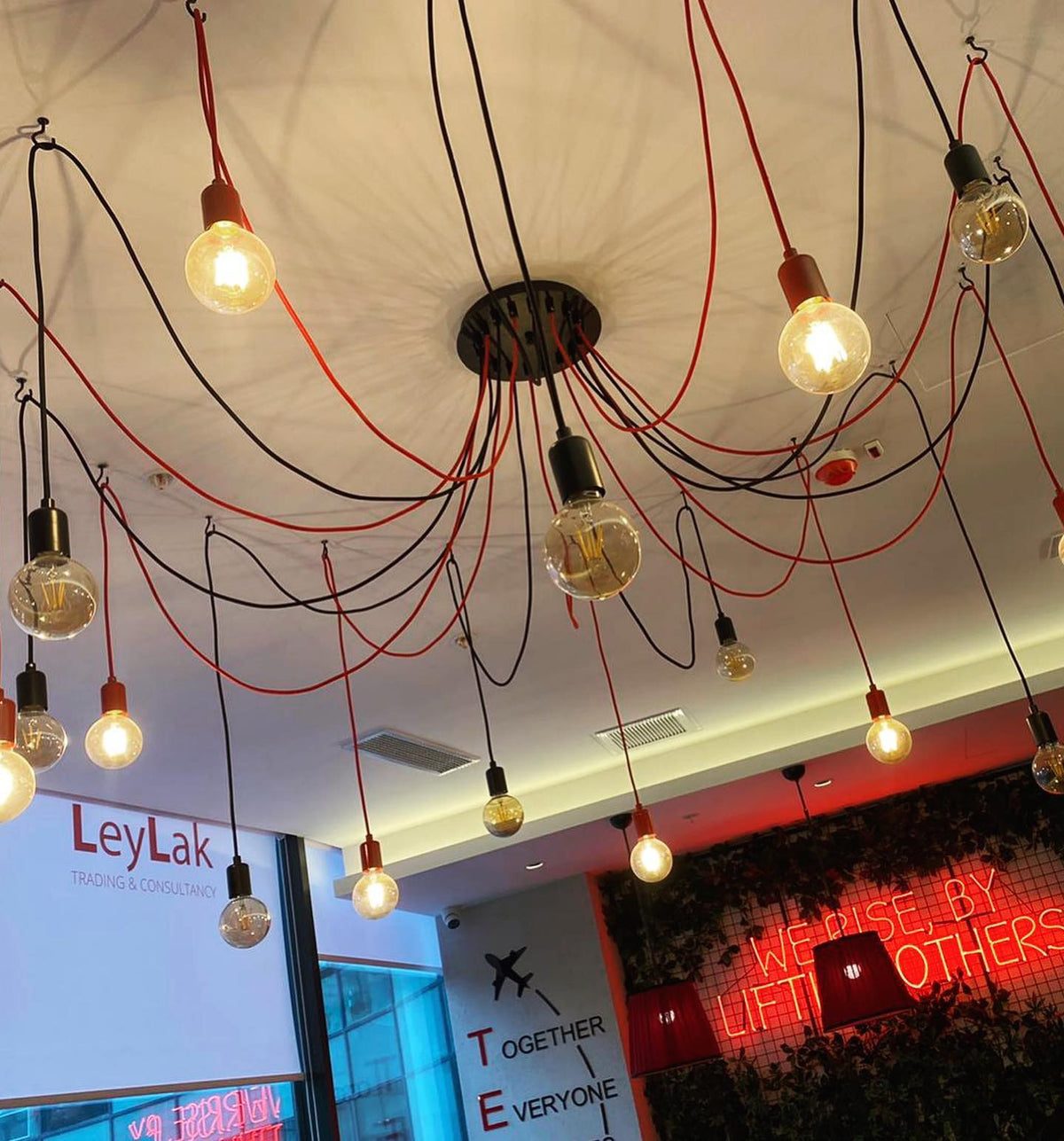 10'lı Örümcek Avize ve Sarkıtlı tel lighting Satın Al