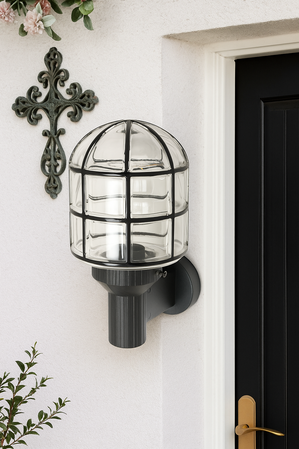 Dış Aplik Kafesli Cam Aplik Tel Lighting Satın Al