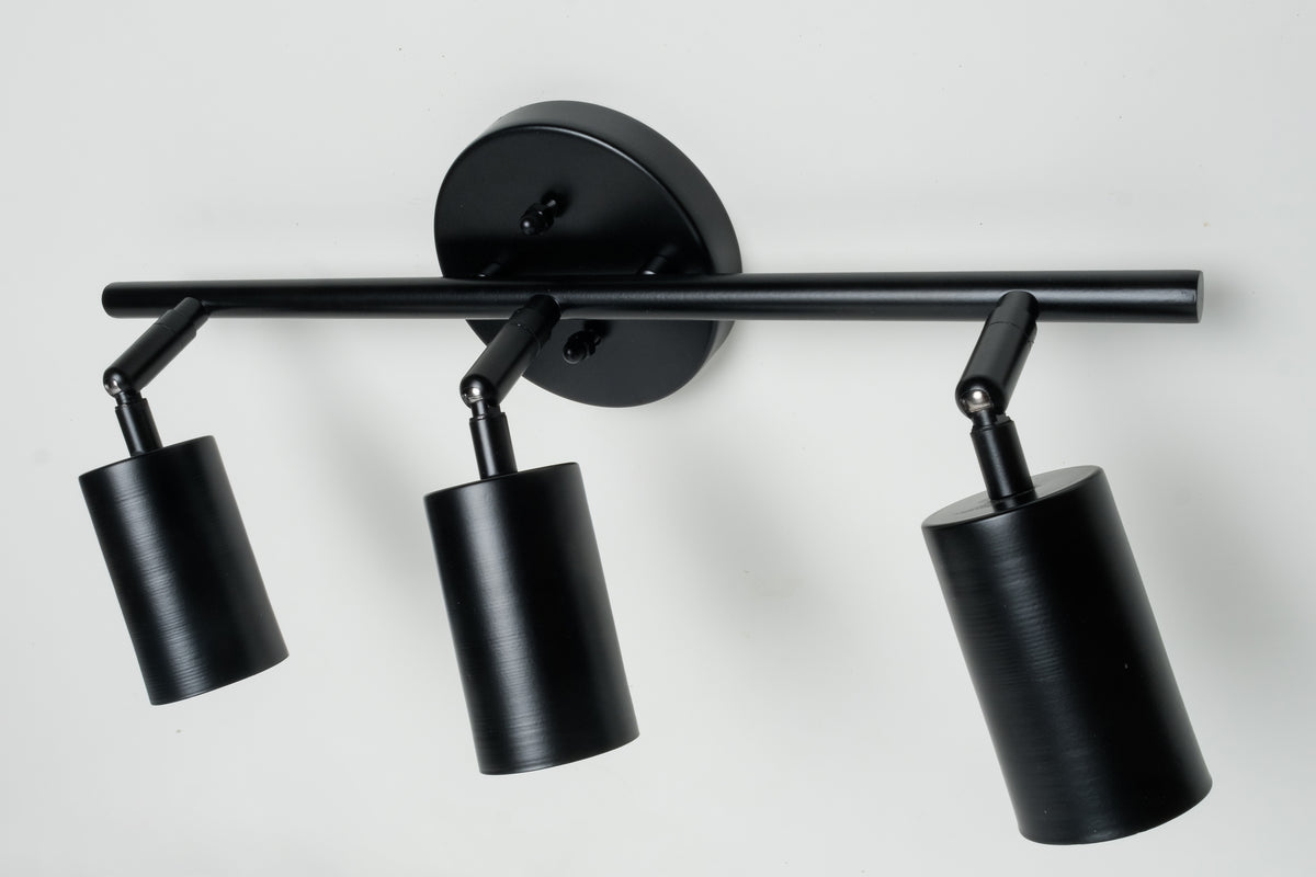 3 Spotlu GU10 Eskitme Aplik Siyah tel lighting Satın Al