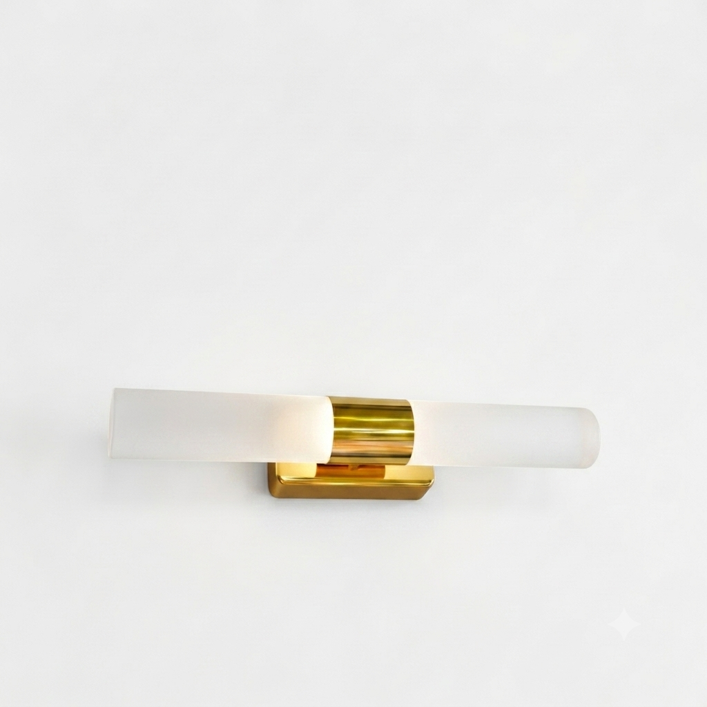 Ice LED Double Yellow Patina Wall Lamp