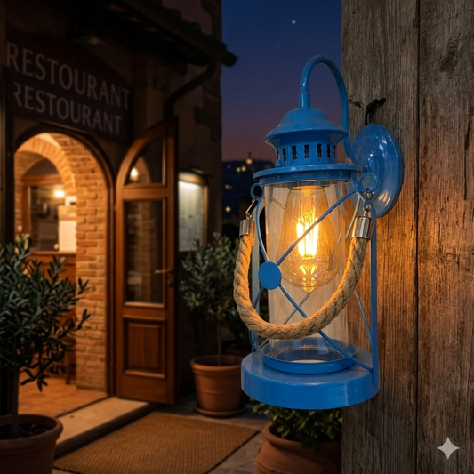 Halatlı SARKIT Gemici  Aydınlatma Mavi