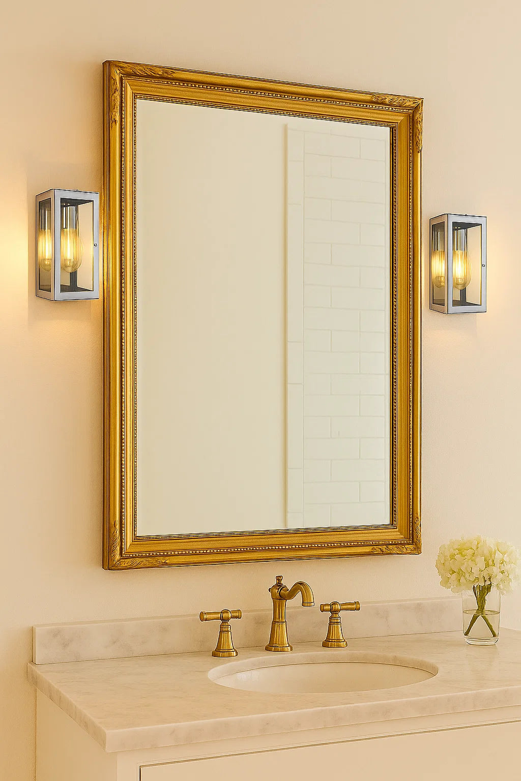 Siena Chrome Metal Wall Sconce