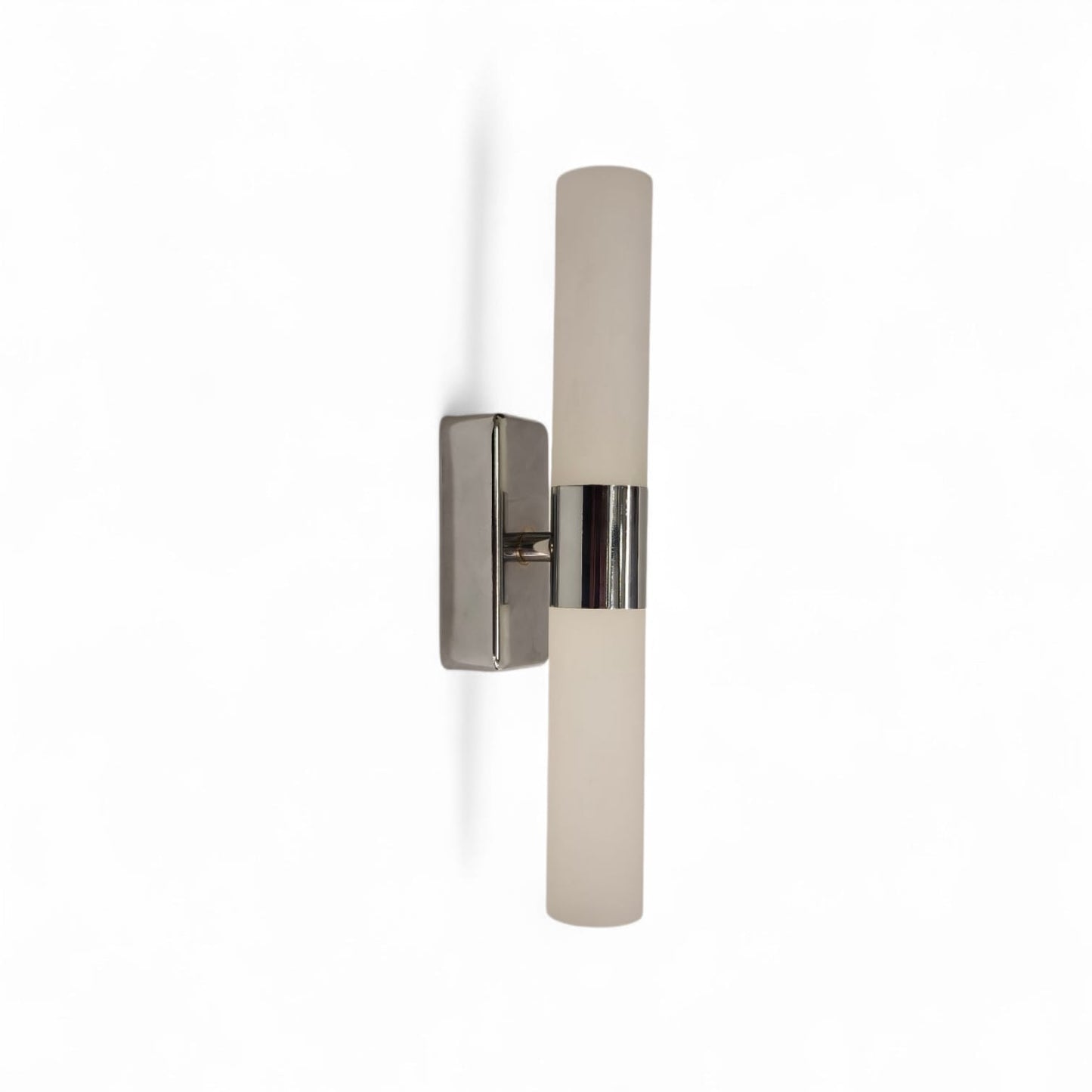 Applique doppia a LED Ice cromata